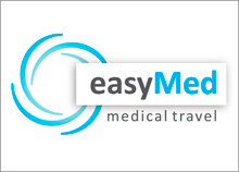 easyMED - לוגו בינלאומי לחברה המשווקת טיול רפואי בישראל