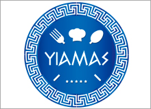 YIAMAS עיצוב מותג מזון יווני